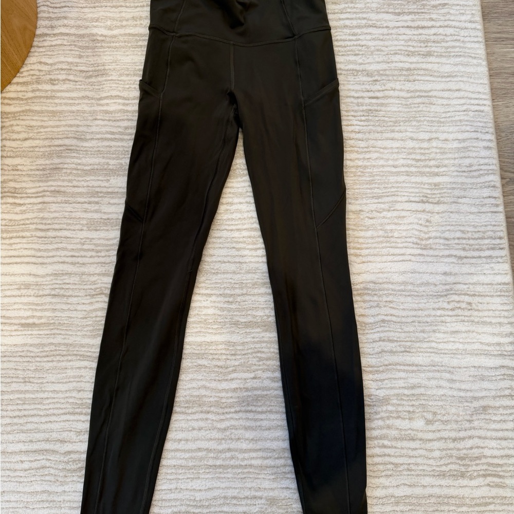 lululemon athletica olive green Leggings